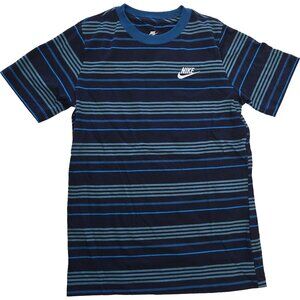 Nike Sportswear Big Kids' T-Shirt - Obsidian/Industrial Blue (Large)